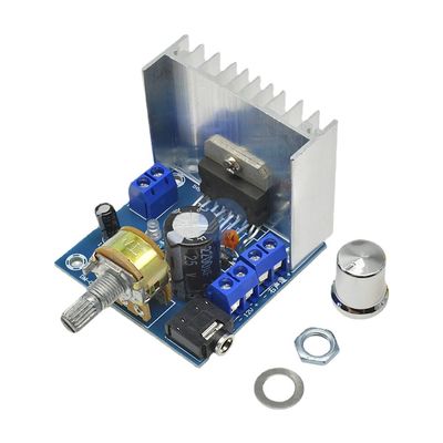 TD7297A Verstärker Audiomodule Klasse D Verstärkerplatte DC 9-15V 15W*2 Stereo mit erweiterten Kühler