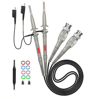 P6100 BNC Tester Tool Oscilloskop Sonde Kit 100MHz 1X 10X Clip 2-teiliges Set