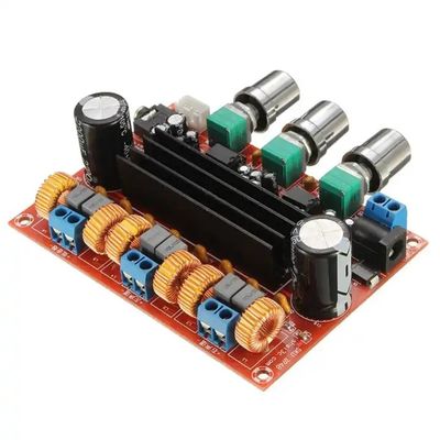TPA3116D2 Verstärkermodul 50Wx2 + 100W 2.1 Kanal Digitale Leistungsverstärkerplatte mit DC 12-24V-Eingang