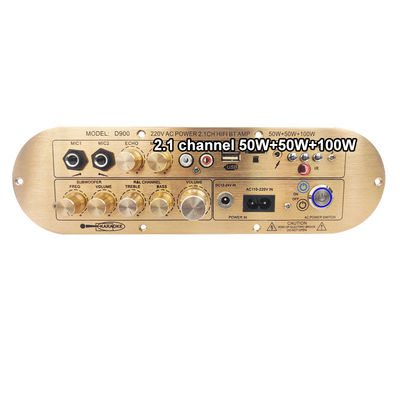 Hochleistungs-D900 2x50W+100W Heimverstärker mit importiertem IC Bluetooth Board 2.1 Kanal