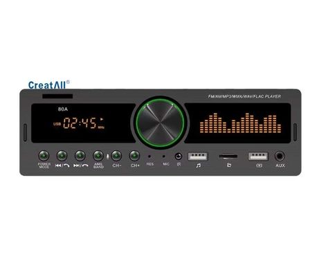 Creatall Neuer Auto MP3-Player mit USB-Flash-Laufwerk-Steckplatz, BT Wireless, FM-Radio, Freisprechfunktion, kompatibel mit MP3- und TF-Karten