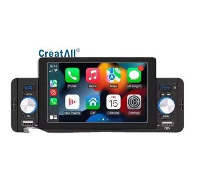 Creatall 5-Zoll-Auto-MP5-Player für Bluetooth-Rückwärtskamera Kabel-/Wireless CarPlay unterstützt WAV MP3 APE Audioformate USB