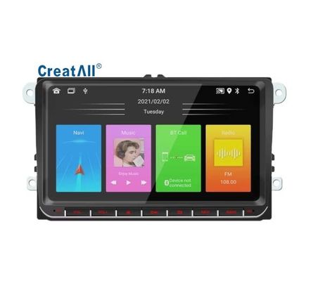 Creatall New 9-Zoll für Volkswagen Auto-Headunit für Bluetooth MP5-Player Android-System GPS-Navigation CarPlay integriert