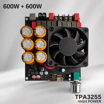 600W+600W Dual TPA3255 Verstärker Board Lüfterkühlung Klasse D Stereo Verstärker Board DC18-50V