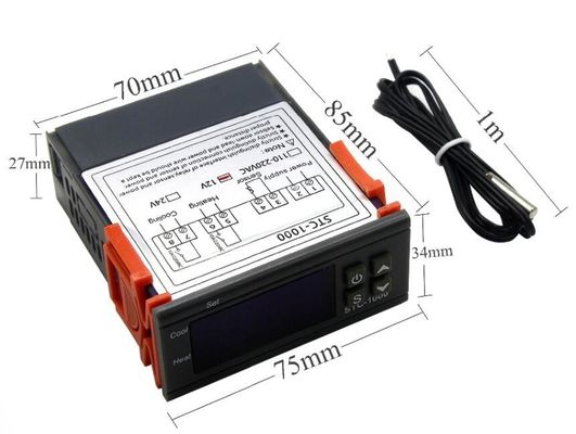 STC-1000 AC 110V-220V Digitales Luftfeuchtigkeits- und Temperaturregler-Thermostat-Überwachungssystem