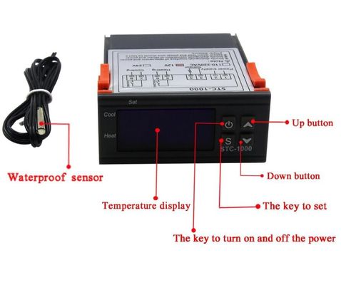 STC-1000 AC 110V-220V Digitaler Feuchtigkeitsregler Temperaturthermostat Überwachungssystem