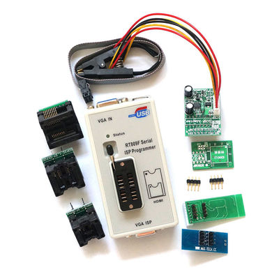 RT809F Programmierer Motherboard IC Chip Tester Werkzeug 7 Adapter SOP16 SOP20