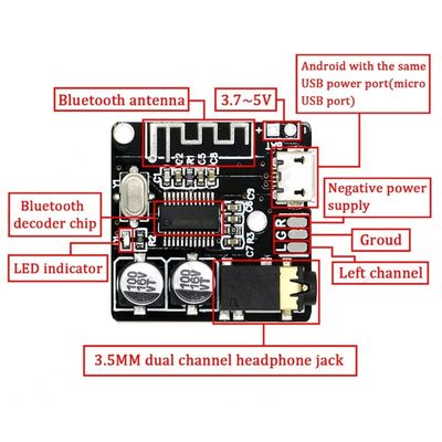 CA-6965-B Bluetooth Audiomodul 4,1 Lossless Brett des Decoder-5,0 MP3