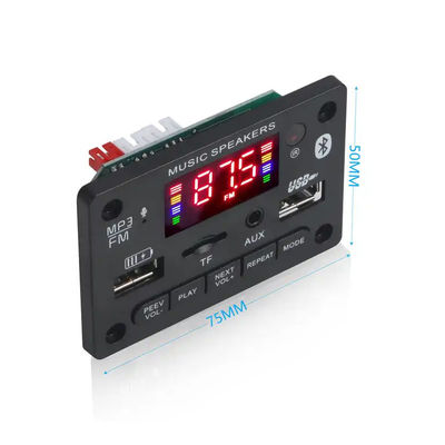 6V 12V Bluetooth 5,0 Brett-Modul-drahtloses Auto USB Decodierungs-Mp3