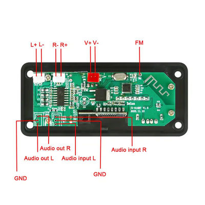 Audiomodul-MP3-Player 2*25W 50W Bluetooth mit Fernbedienung