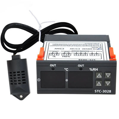 STC-3028 AC 220V DC 12V-24V Digitaler Feuchtigkeitsregler Dual Power Überwachungsgerät