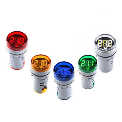 22mm Mini Digital Voltmeter Spannungs-Meter-Prüfvorrichtungs-Indikatorpilot Lamp Light Display DCs 6-100V
