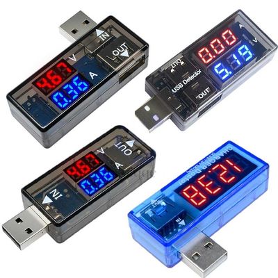 Aufladungstest-Detektor-Digital-Amperemeter-Voltmeter-Doppelusb-port