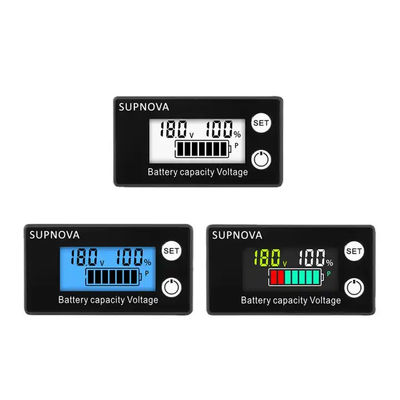 Bleisäure-Digital-Amperemeter-Voltmeter-Motorrad-Volt-Messgerät 12V-84V