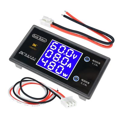 Wattmeter-Voltmeter-Amperemeter DC 0-100V 10A 1000W LCD Digital