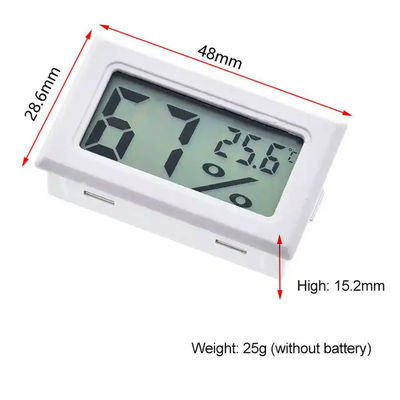 Innenmini-Hygrometer 2 LCD Digital Thermo Knopfzellen DCs 1.5V LR44