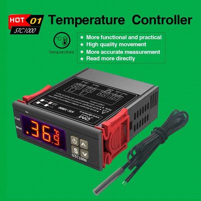 10A LCD-Display Digitaler Feuchtigkeitsregler NTC-Sensor AC 110V-220V Überwachungsregler