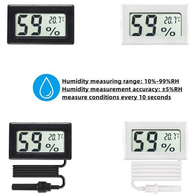 ABS Thermometer-Feuchtigkeits-Meter-Digital-Thermometer-Feuchtigkeits-Messgerät CER