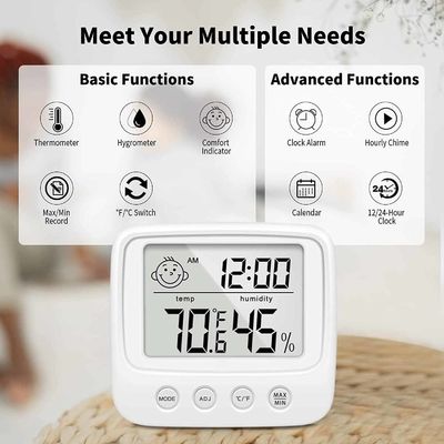 E0828S beleuchtet Feuchtigkeits-Messbereich des Digital-Thermometer-Prüfer-10%RH-99%RH