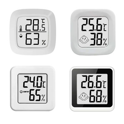 ABS Digital-Thermometer-Kontrolleur Temperature Humidity Gauge 4.3*4.3*1.2cm
