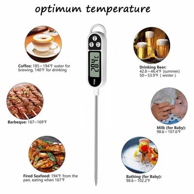 Küchen-Thermometer TP300 Digital für das Fleisch, das Edelstahl 304 kocht