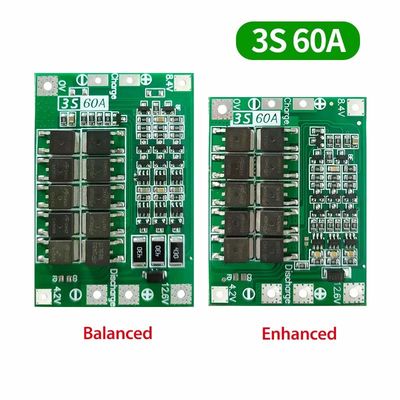 3S 4S 25A 40A 60A BMS Batterieschutzplatte Li-Ionen-Batterie-Ladeplatte