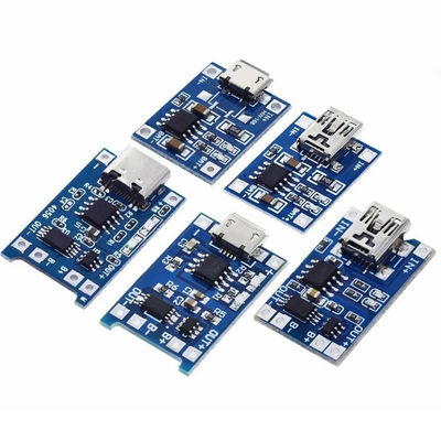 Typ-C/Micro USB 5V 1A 18650 TP4056 Lithium-Batterielader-Modul-Ladebrett mit Schutz-Doppelfunktionen 1A Li-I