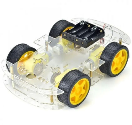 Längere Version 4WD Smart Robot Car Chassis Kit 4 Räder Doppelschicht