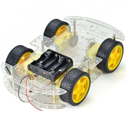 Längere Version 4WD Smart Robot Car Chassis Kit 4 Räder Doppelschicht