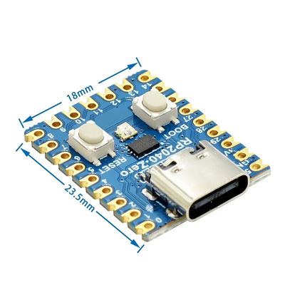 RP2040-Null für Raspberry Pi Mikrocontroller PICO Entwicklungsbrett Modul Dual-Core Cortex M0+ Prozessor 2MB Flash