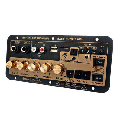 D50 Verstärker Board mit optischem Audio Bluetooth AMP USB FM Radio TF Player DIY Audio Subwoofer Auto