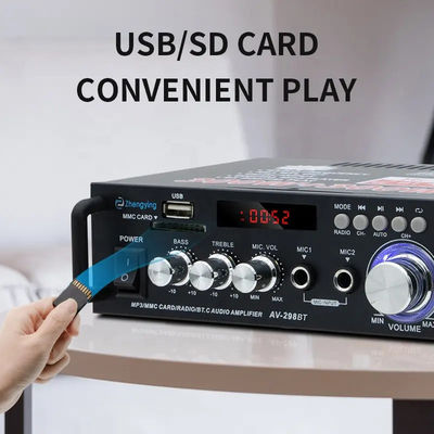 120 Watt LDZS AV-298BT Stereo-Audioverstärker mit Wireless BT 2.0 und HIFI-Soundqualität