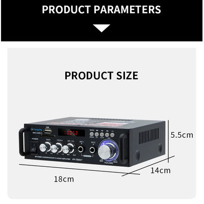 120 Watt LDZS AV-298BT Stereo-Audioverstärker mit Wireless BT 2.0 und HIFI-Soundqualität