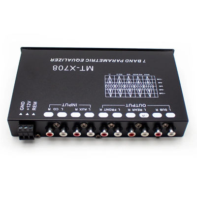 24V 5-Segment-Auto-Audio-Equalizer mit Fernbedienung und Aux-Eingang für präzise Abstimmung