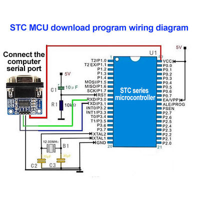 5.5V MAX3232 MAX232 Modul RS232 zu TTL Serienanschlussumrichter DB9