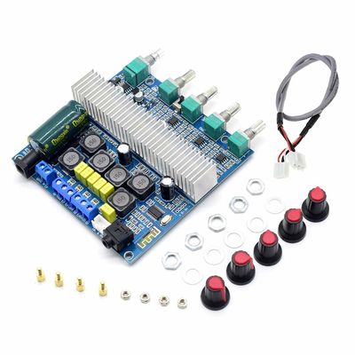 2.1 HiFi-Verstärker Bluetooth 5.0 Audio Board mit 2*50W+100W Ausgang und DC12~24V Stromversorgung