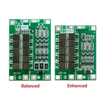 CA-3S-60A Li-Ionen-Lithium-Batterie-Ladegerät Lipo-Zellmodul PCB BMS-Schutzbrett für Bohrmotor 12,6 V mit Balance