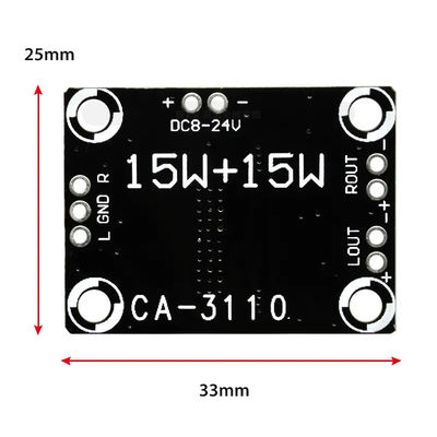 CA-3110 Digital Amplifier Board 2x15W Stereoklasse D 8-24V Gleichspannung mit TPA3110 Chip