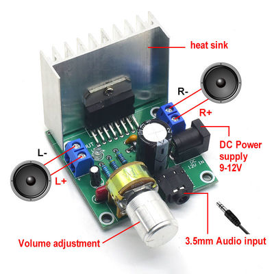 CA-7297 Digitales Verstärkermodul 2*15W Doppelkanalteile DIY-Kit Audioverstärker Board TDA7297