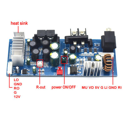 CA-3116A Digitale Subwoofer-Verstärkerplatine mit TPA3116-Chip, 2 x 50 W, 8–24 V, Verstärkermodul