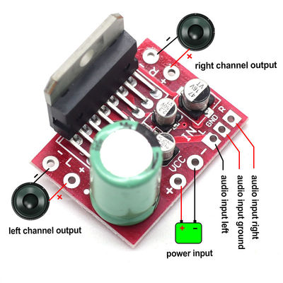 CA-7379 Stereo-Leistungsverstärker-Modul Doppelkanal DC9V-17.5V 38W+38W mit TDA7379 Chip
