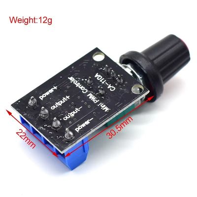 CA-110A 5V/12V 10A PWM Gleichspannungsmotor-Geschwindigkeitsregler Stufenloser Geschwindigkeitsregler LED-Dimmer-Power-Gouverneur Motor-Treiber-Boards