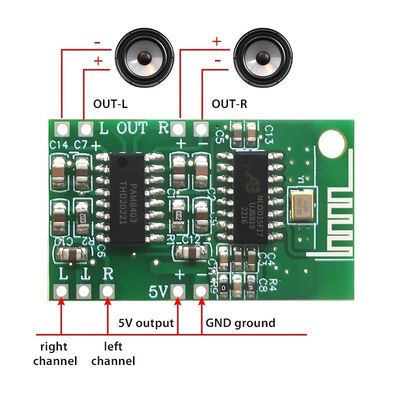CA-8469 5V Klasse D PAM8403 Bluetooth-Audio-Leistungsverstärker Modul Board Digitalkomponente