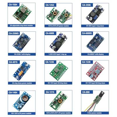 CA-1235 Einstellbares 3A Gleichstrom-Gleichstrom-Wandler-Board 5V-15V Steppenabstrommodul montiert