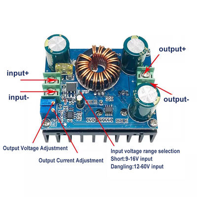 DC-DC Step Up Modul 9v-60V auf 12v-80V 48V Booster Converter für den LED-Fahrer des Autos 600W