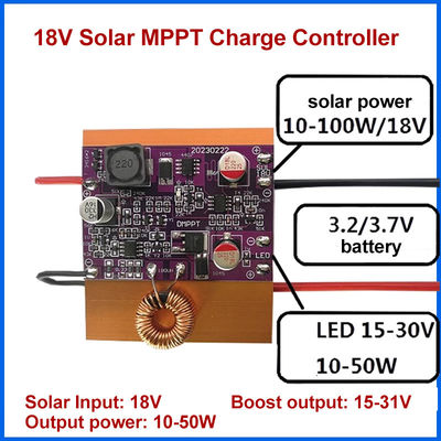 Standardmontage-Typ Boost-Treiber-Modul für Lithiumbatterien-Solar-Panel-Controller mit 18 V