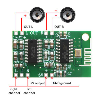 Kompaktes 35mmx20mm 5V Bluetooth 5.0 PAM8403 Digitales Audio-Leistungsverstärker