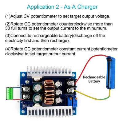 300W 20A DC-DC Buck Converter Step Down Modul mit Strombegrenzungsbereich von 0,2-20A