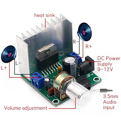 15W Dual-Channel Digital Amplifier Modul mit TDA7297 Chip für DIY Kit Audio Amplifier Board