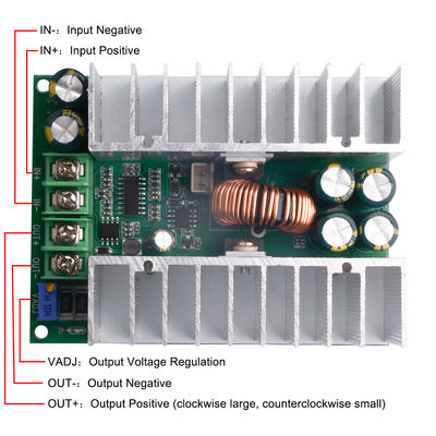 Einstellbares 500W-Step-Down-Modul für Standardmontage DC-DC CC CV Buck-Wandler